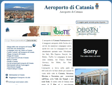 Tablet Screenshot of aeroportodicatania.net